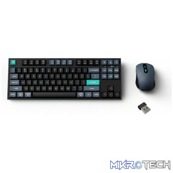 Keychron B33 80% TKL Wireless Keyboard and Mouse Combo – Black/Green