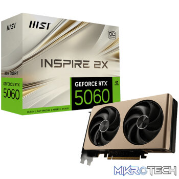 MSI GeForce RTX 5060 8G INSPIRE 2X OC Graphics Card – Gold