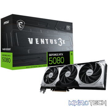 MSI GeForce RTX 5080 16G VENTUS 3X OC PLUS Graphics Card