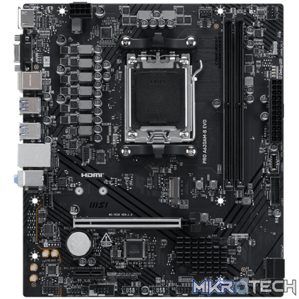 MSI PRO A620AM-B EVO AM5 M-ATX Motherboard - Image 2