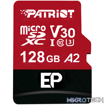 Patriot EP Series 128GB MICRO SDXC V30 A2 (w/o Adaptor)