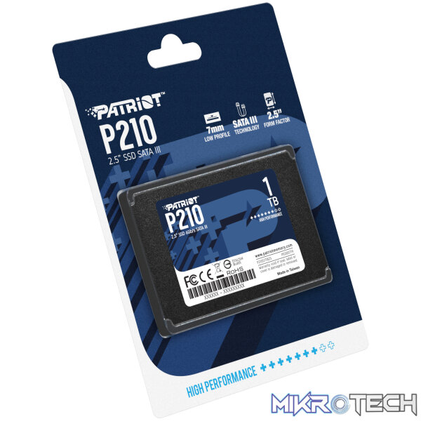 Patriot P210 1TB 2.5 Inch SATAIII SSD - Image 5