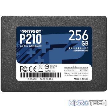 Patriot P210 256GB 2.5 Inch SATAIII SSD