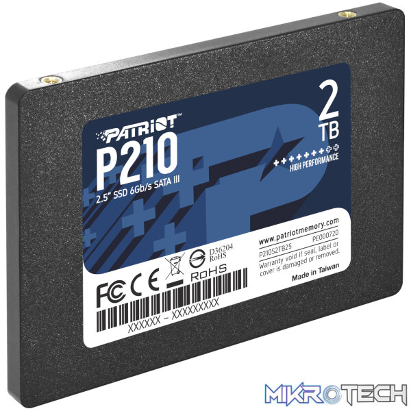 Patriot P210 2TB 2.5 Inch SATAIII SSD - Image 3