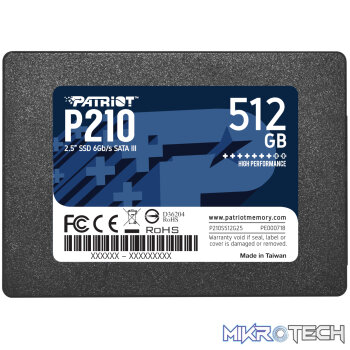 Patriot P210 512GB 2.5 Inch SATAIII SSD