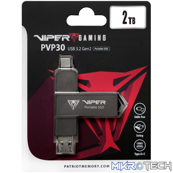 Patriot PVP30 2TB Duo Compact External Portable SSD - Image 5