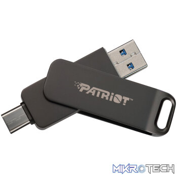 Patriot Rage R550 128GB USB3.2 Swing Type A to Type-C Flash Drive