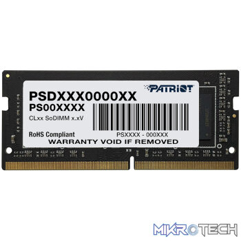 Patriot Signature Line 16GB 3200MHz DDR4 Single Rank SODIMM Notebook Memory