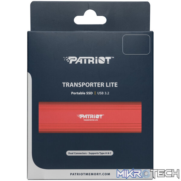Patriot Transporter Lite 2TB USB3.2 Type-C External Portable SSD - Red - Image 5