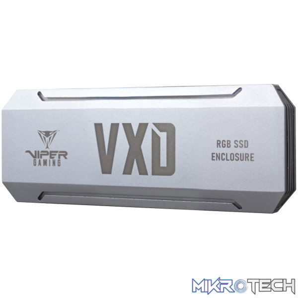 Patriot VXD M.2 PCIe RGB SSD Enclosure - Silver - Image 2