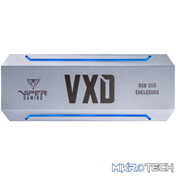 Patriot VXD M.2 PCIe RGB SSD Enclosure - Silver