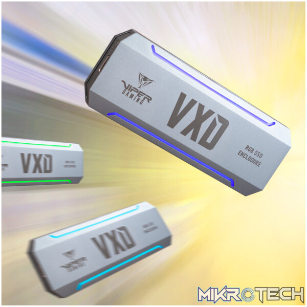 Patriot VXD M.2 PCIe RGB SSD Enclosure - Silver - Image 6