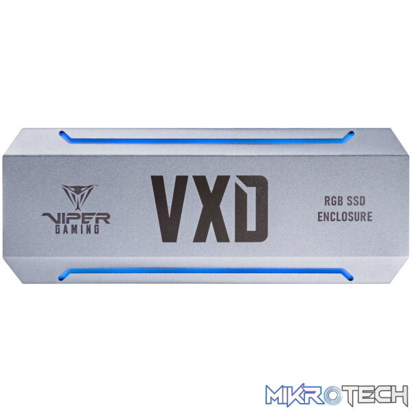 Patriot VXD M.2 PCIe RGB SSD Enclosure - Silver Patriot VXD M.2 PCIe RGB SSD Enclosure - Silver