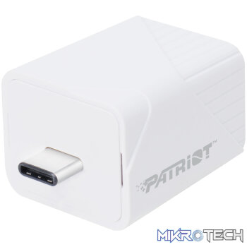 Patriot iLuxe Cube 128GB Type-C Smart Backup Solution - White