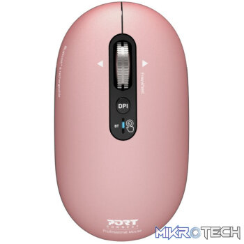Port Connect PURE MAC Rechargeable Wireless and Bluetooth Mouse - Copper Rose