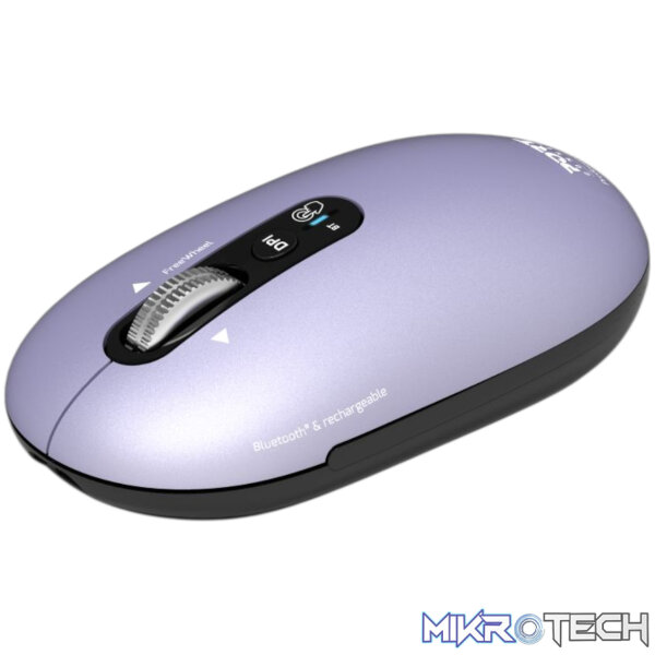 Port Connect PURE MAC Rechargeable Wireless and Bluetooth Mouse - Iris - Image 3