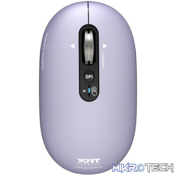 Port Connect PURE MAC Rechargeable Wireless and Bluetooth Mouse - Iris