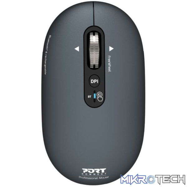 Port Connect PURE MAC Rechargeable Wireless and Bluetooth Mouse - Shadow Port Connect PURE MAC Rechargeable Wireless and Bluetooth Mouse - Shadow