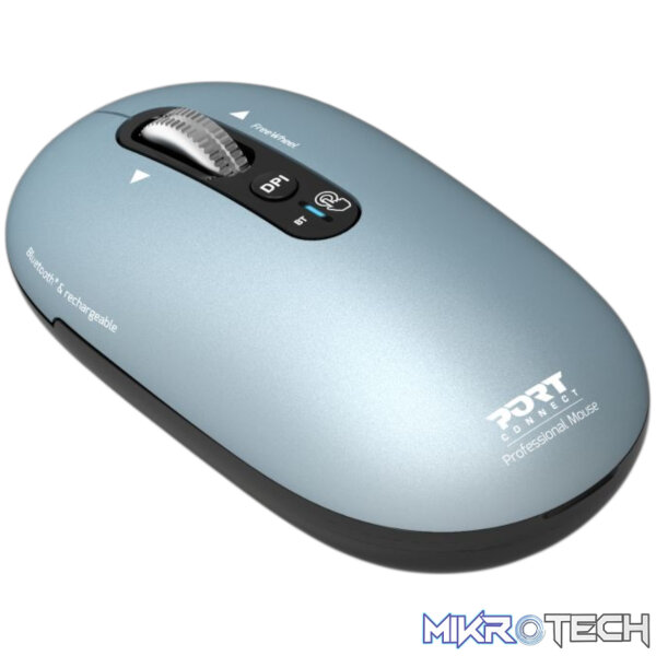 Port Connect PURE MAC Rechargeable Wireless and Bluetooth Mouse - Storm - Image 2