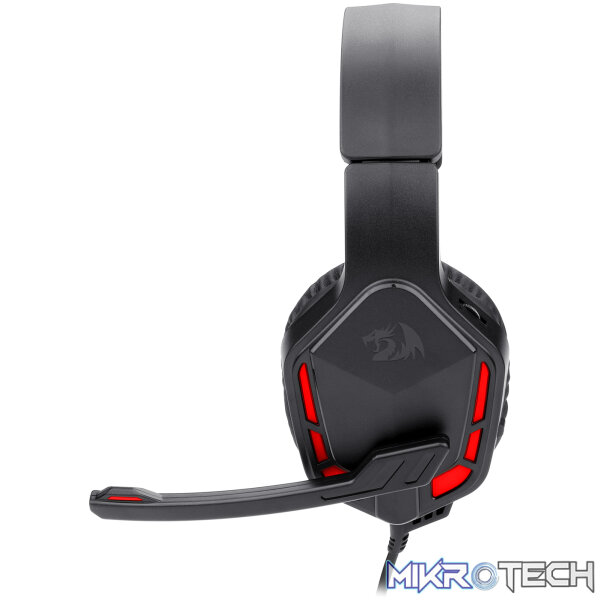 Redragon H220 THEMIS LED Wired Over-ear Gaming Headset – Black - Image 3