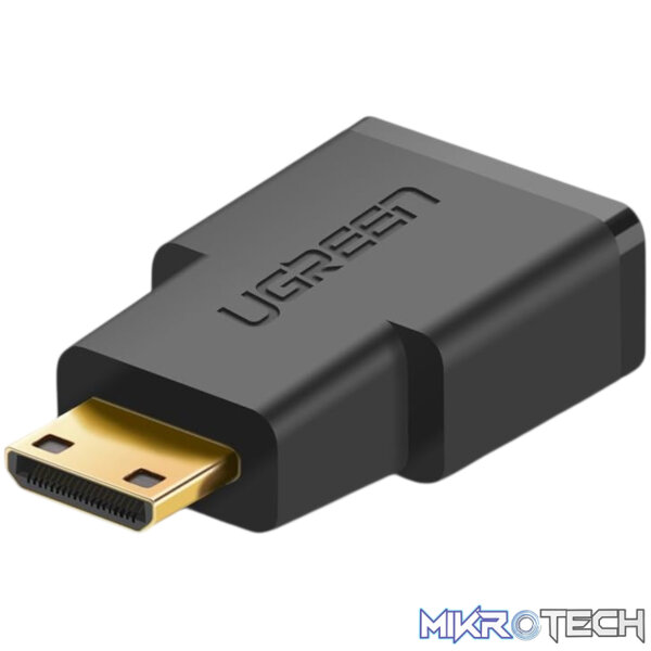 UGreen 20101-20101 Mini HDMI to HDMI Adapter - Black - Image 2