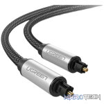 UGreen AV108 Male to Male Toslink Optical Audio Cable 2m–Grey