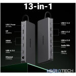 UGreen CM681 Revodok Pro 13-in-1 USB Type-C HDMI and DisplayPort Docking Station - Image 5