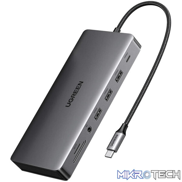 UGreen CM681 Revodok Pro 13-in-1 USB Type-C HDMI and DisplayPort Docking Station UGreen CM681 Revodok Pro 13-in-1 USB Type-C HDMI and DisplayPort Docking Station