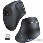UGreen Multi-Mode Vertical Mouse Bluetooth and 2.4G Wireless–Black - Image 3