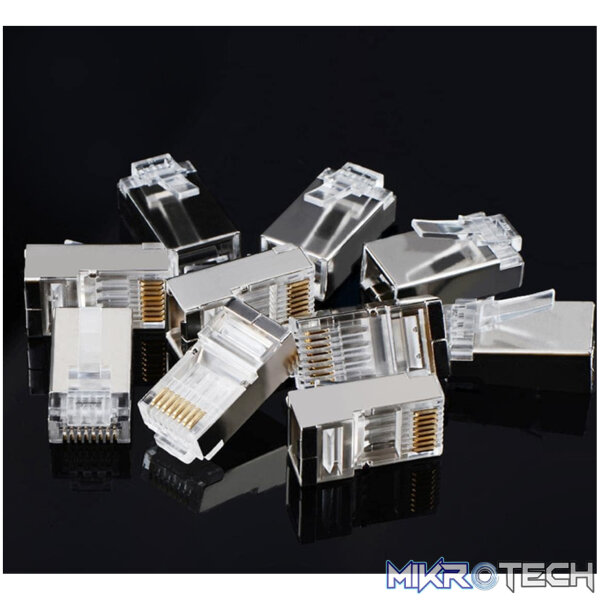 UGreen NW111 RJ45 Cat6 Ethernet Network Head 100 Pack - Silver/Transparent - Image 5