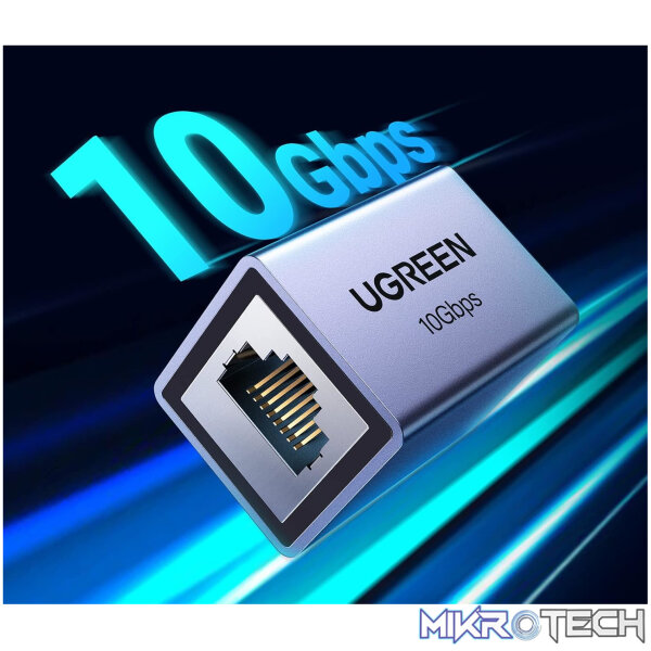 UGreen NW261 RJ45 10Gbps Ethernet Extender Coupler - Image 2