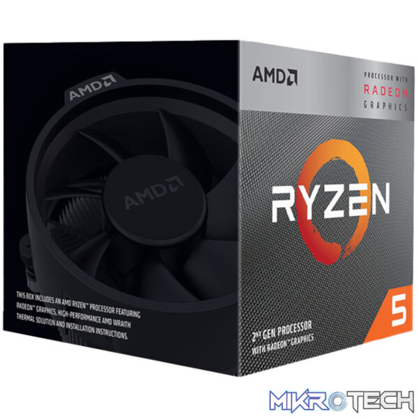 AMD Ryzen 5 3400G 4-Core 3.7GHz AM4 CPU - Image 2