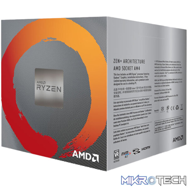 AMD Ryzen 5 3400G 4-Core 3.7GHz AM4 CPU - Image 3