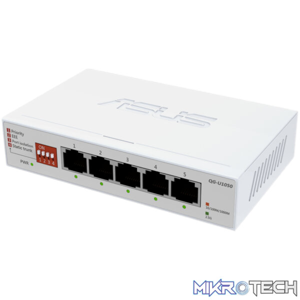 ASUS 5×2.5G Unmanaged Network Switch – White - Image 2