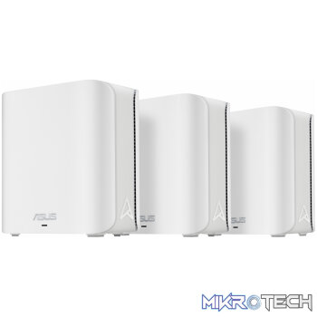 ASUS ZenWiFi BD4 WiFi 7 Dual-Band AiMesh Router (3-Pack) – White