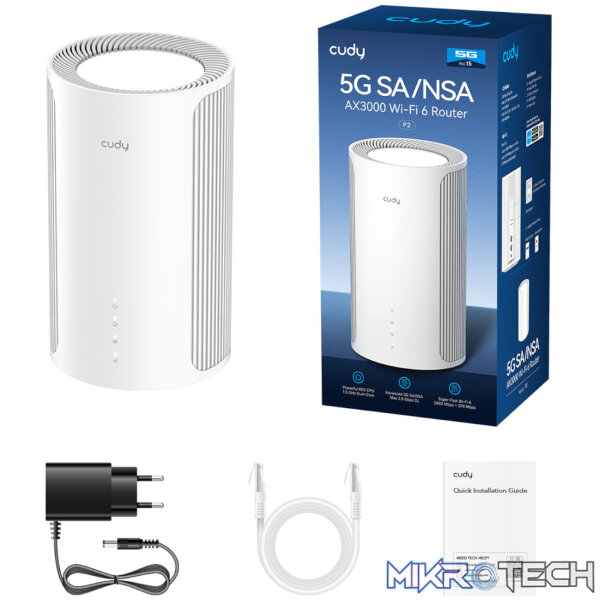 Cudy AX3000 Dual Band 5G Wi-Fi 6 LTE Router -White - Image 4