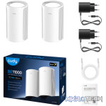Cudy BE11000 Wi-Fi7 Tri-band Mesh Wi-Fi System (2 Pack)-White - Image 2
