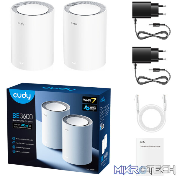 Cudy BE3600 Gigabit Mesh Wi-Fi 7 System (M3600) – 2 Pack - Image 5