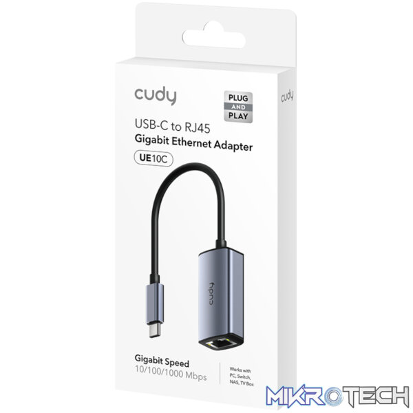 Cudy UE10C USB Type-C to Gigabit Ethernet Adapter - Image 2