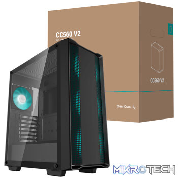 DeepCool CG560 V2 ATX Gaming Chassis – Black