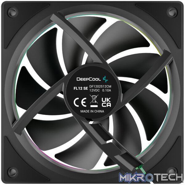DeepCool FL12 SE 120mm ARGB PWM Fan - Black - Image 4