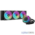 DeepCool LE360 V2 ARGB 360mm AIO Liquid Cooler - Black - Image 2