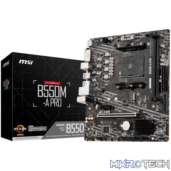 MSI B550M-A Pro AM4 M-ATX Motherboard MSI B550M-A Pro AM4 M-ATX Motherboard