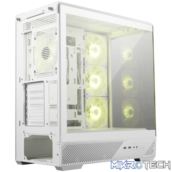 MSI MAG PANO 130R PZ ATX Gaming Chassis - White - Image 3
