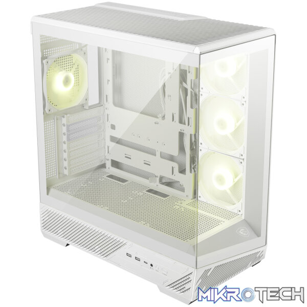 MSI MAG PANO 130R PZ ATX Gaming Chassis - White - Image 4