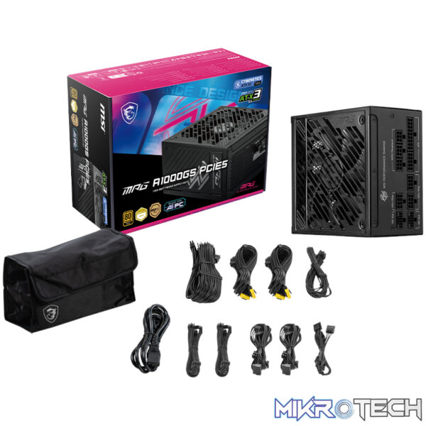 MSI MPG A1000GS PCIe 5 80 PLUS Gold Modular Power Supply - Image 5