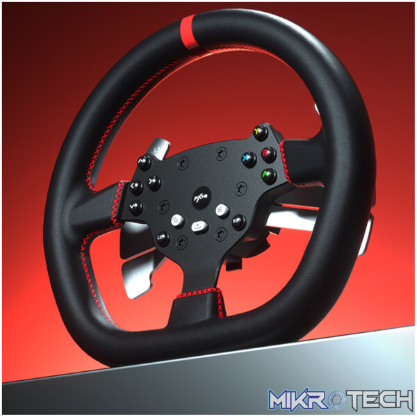 PXN V10 Ultra 270/900° 3.2nm Direct Drive USB Steering Wheel with Hall Effect Dual Pedals - Image 3