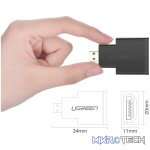 UGreen Micro HDMI Male to HDMI Female Adapter – Black - Image 2