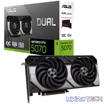 ASUS Dual GeForce RTX 5070 12GB GDDR7 OC Edition Graphics Card