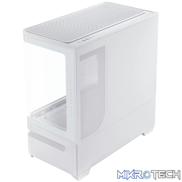ASUS Prime AP202 ARGB Micro-ATX Gaming Chassis - White - Image 3